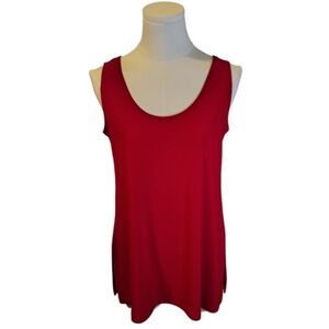 Sympli Made In Canada Bright Red Stretchy Lightweight Tank Top Size 6